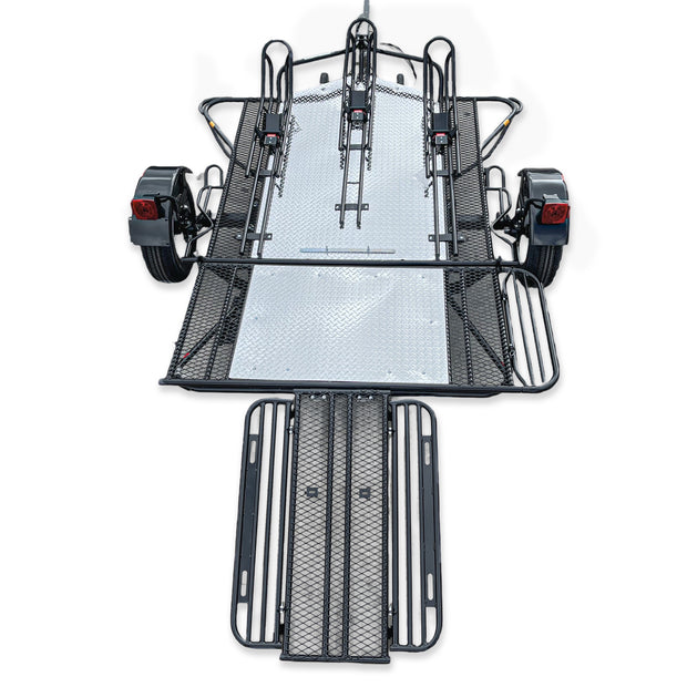 folding motorcycle trailer