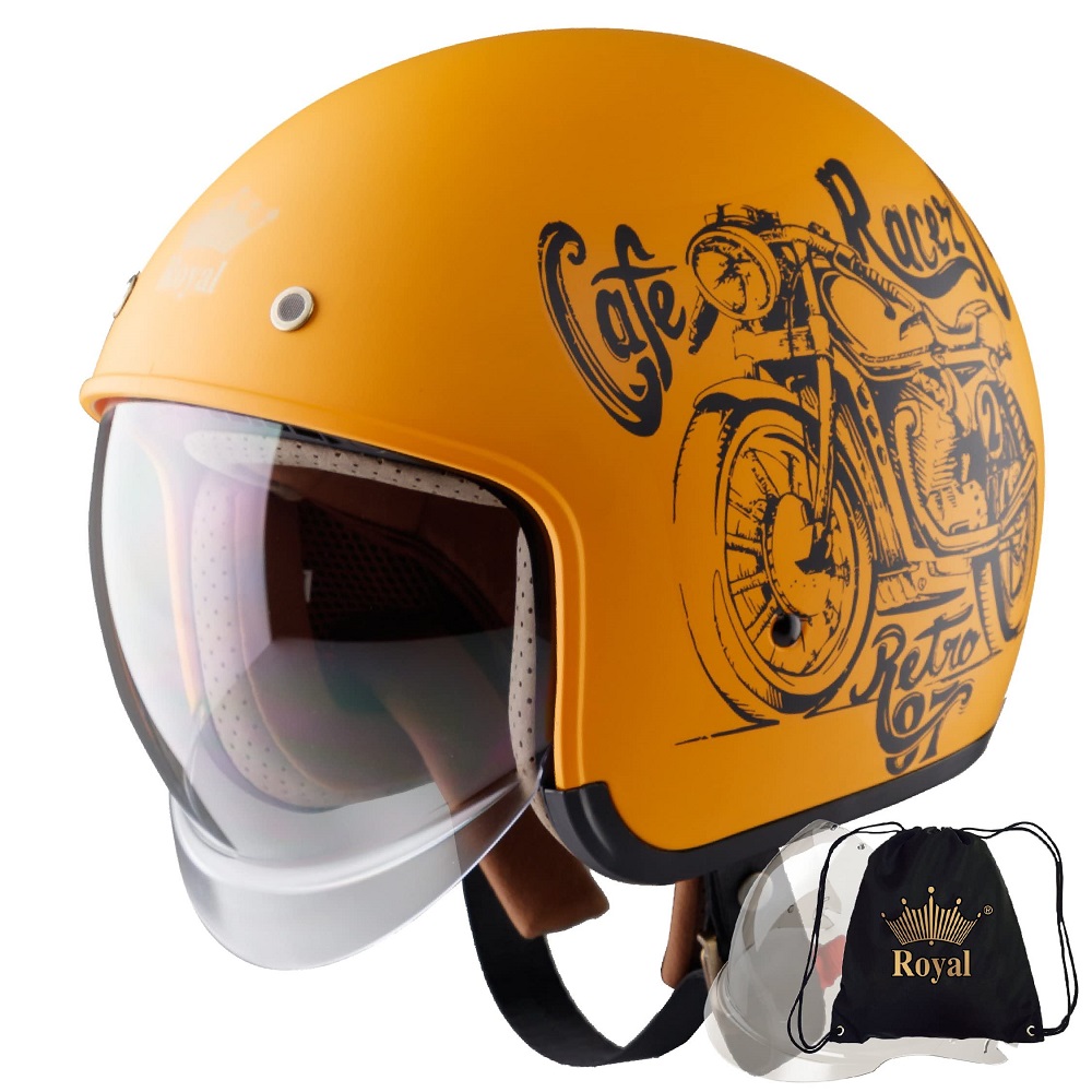retro motorcycle helmet