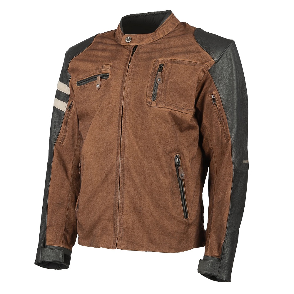 brown motorcycle jacket