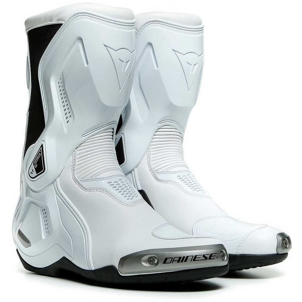 white motorcycle boots
