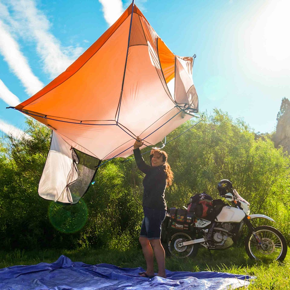 motorcycle tent camper