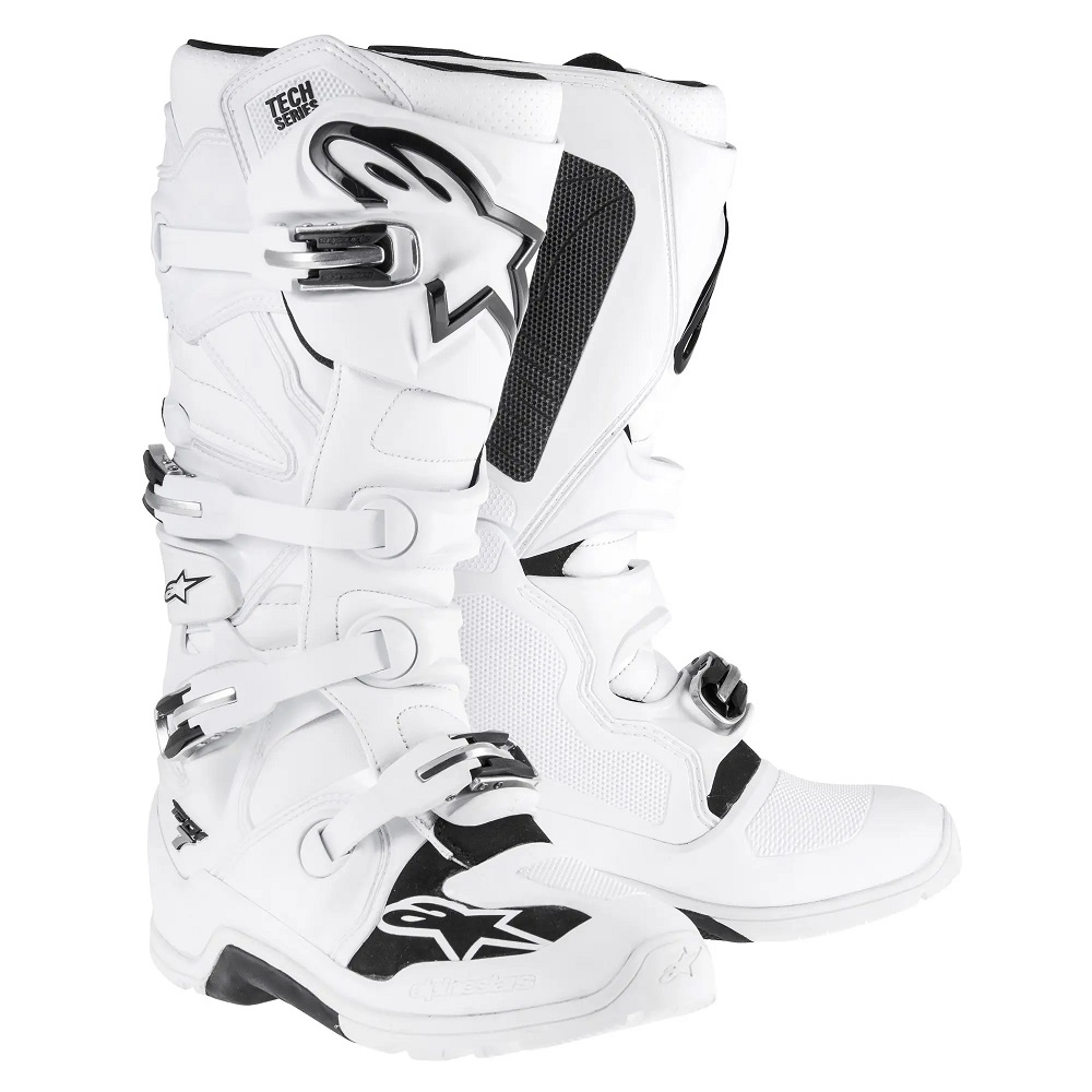 white motorcycle boots
