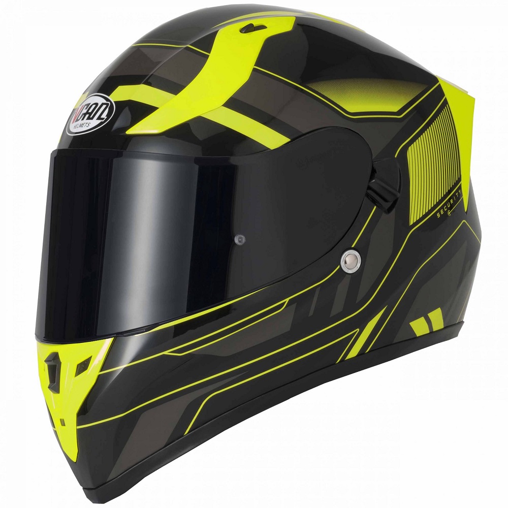 yellow motorcycle helmet