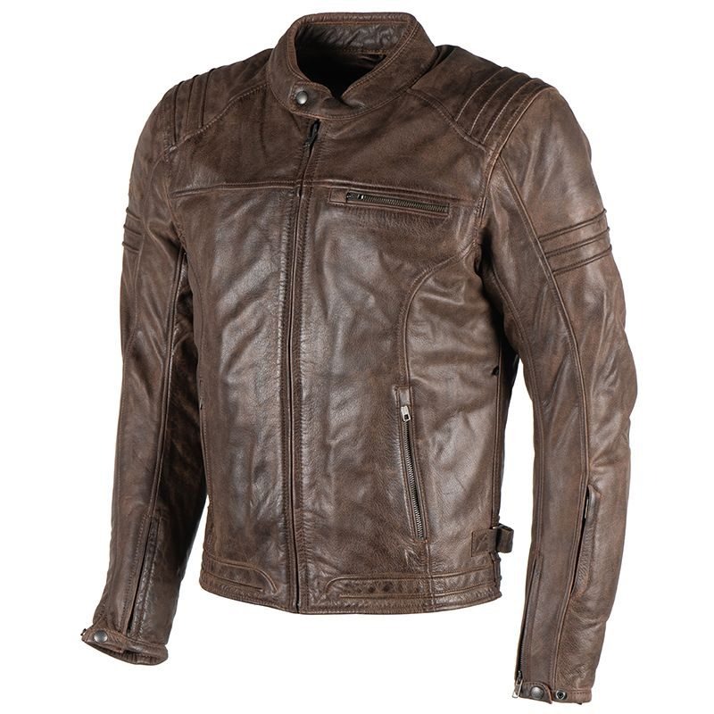 brown motorcycle jacket