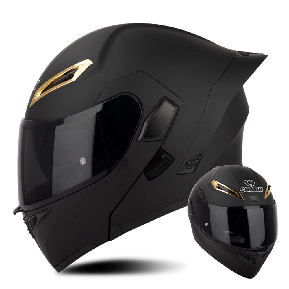 matte black motorcycle helmet