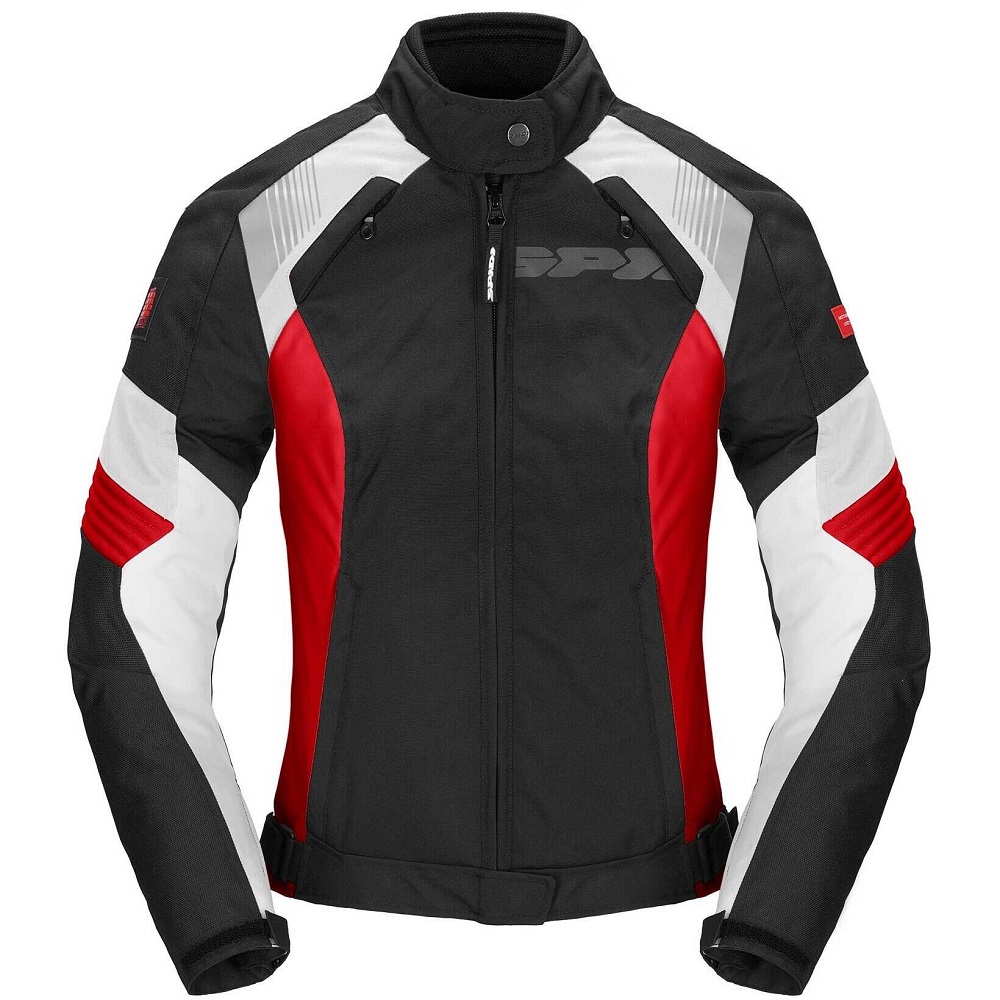 red motorcycle jacket