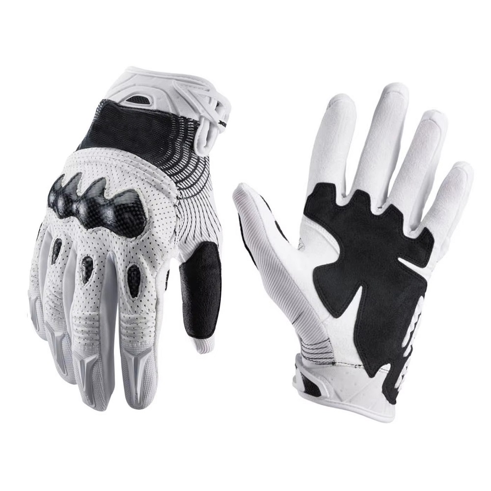 white motorcycle gloves