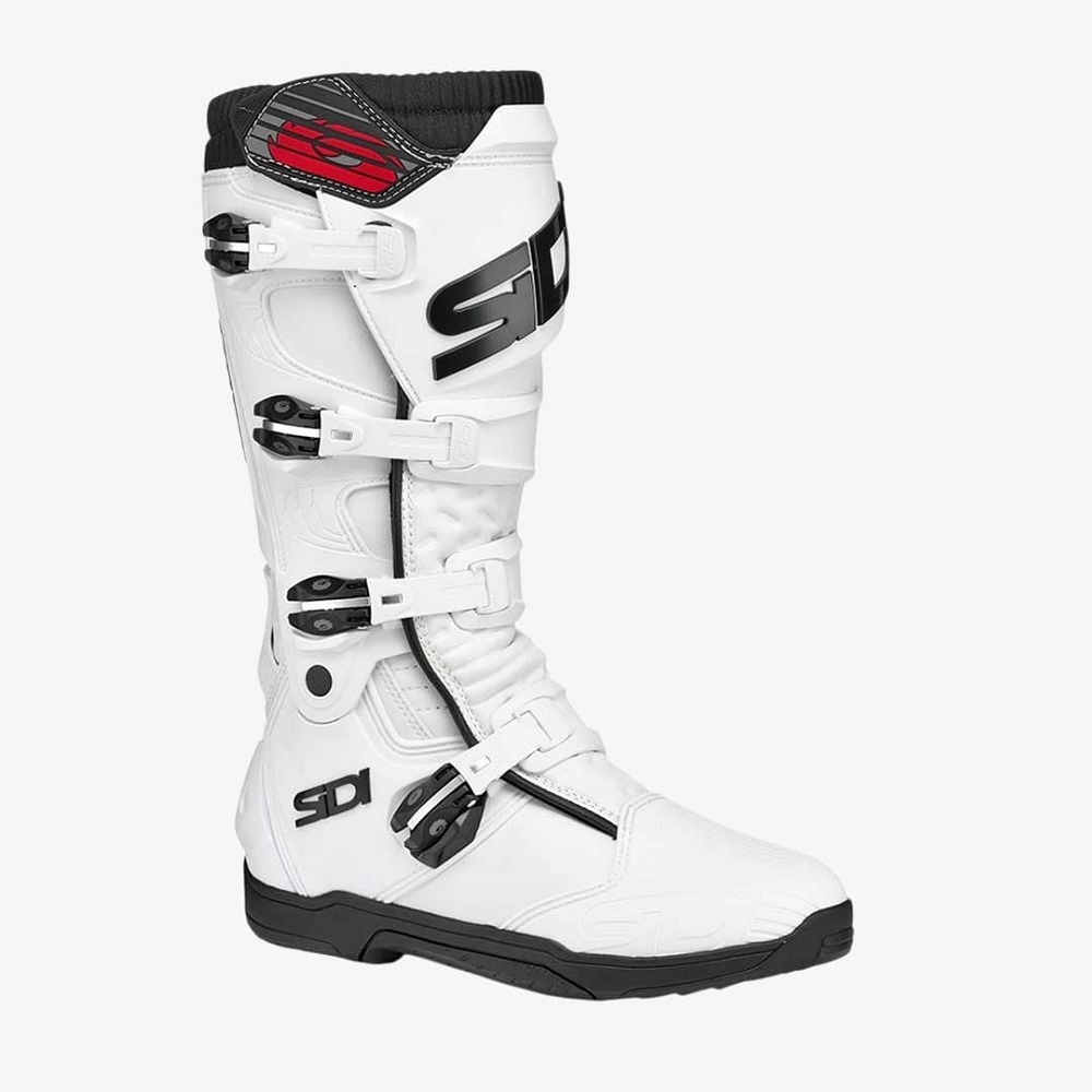 white motorcycle boots