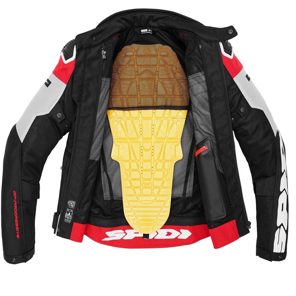 red motorcycle jacket