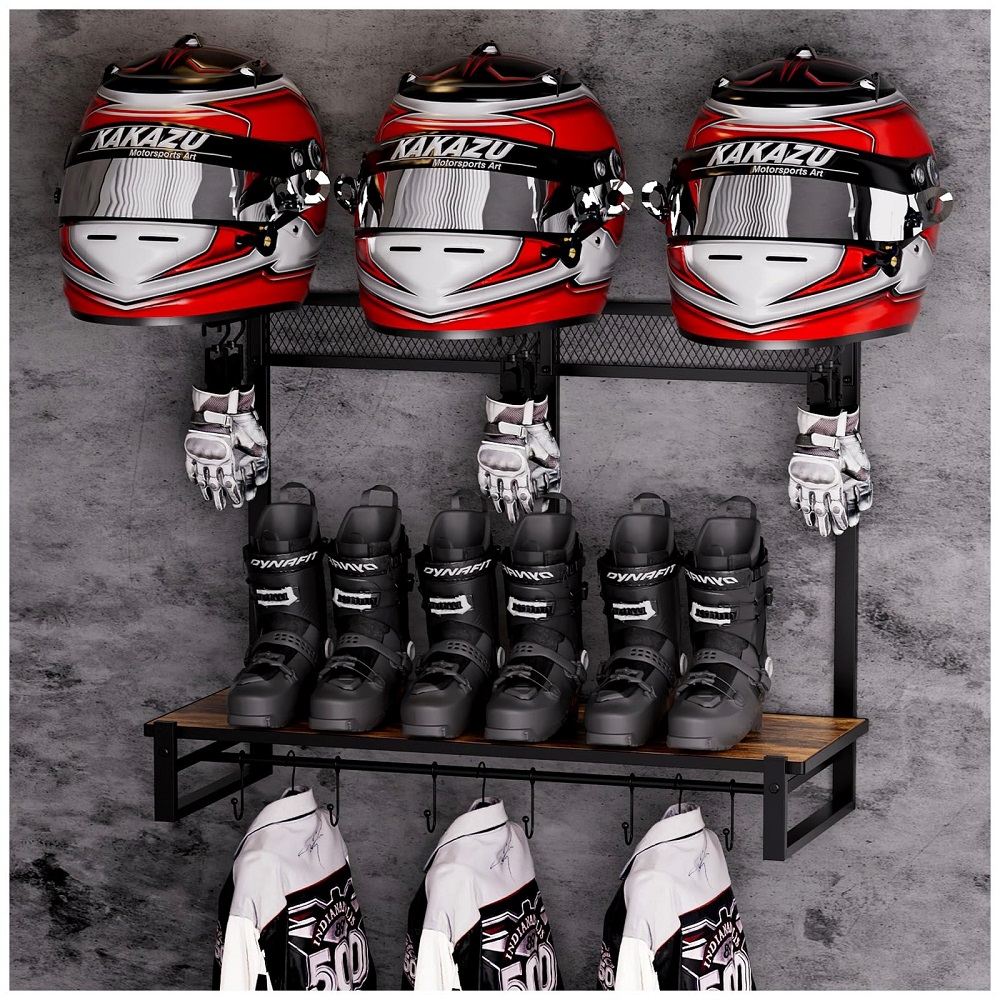 motorcycle helmet holder