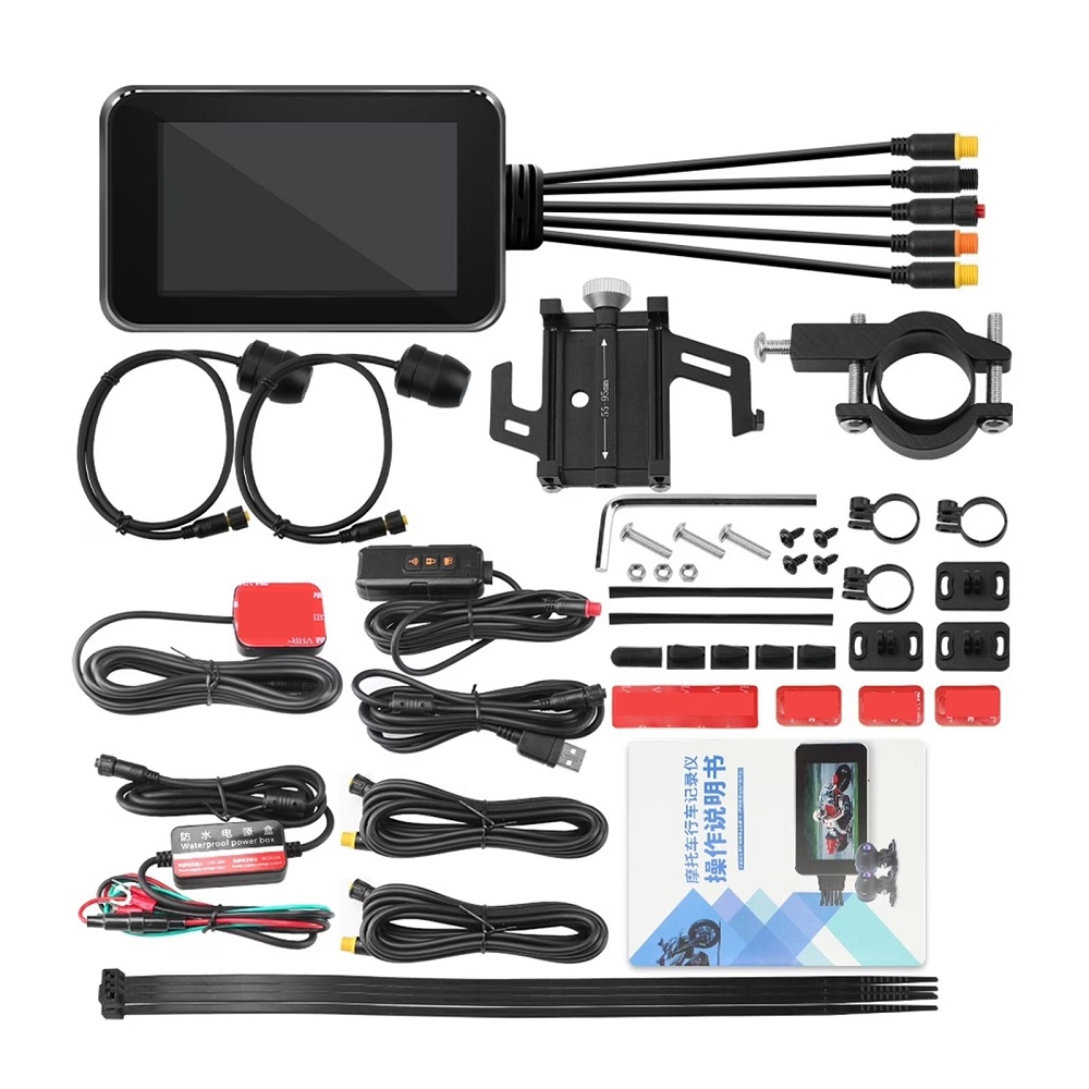 motorcycle camera front and rear