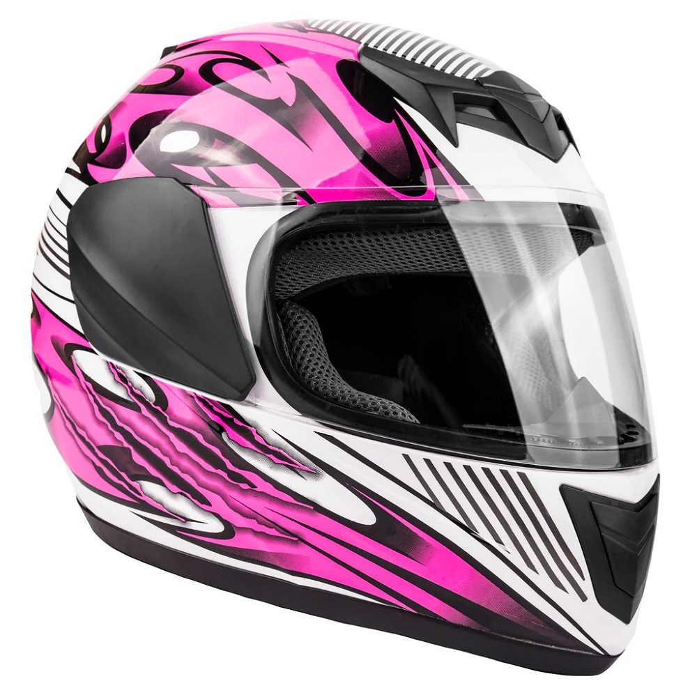 pink helmet motorcycle