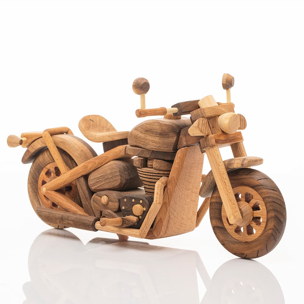 wooden motorcycle