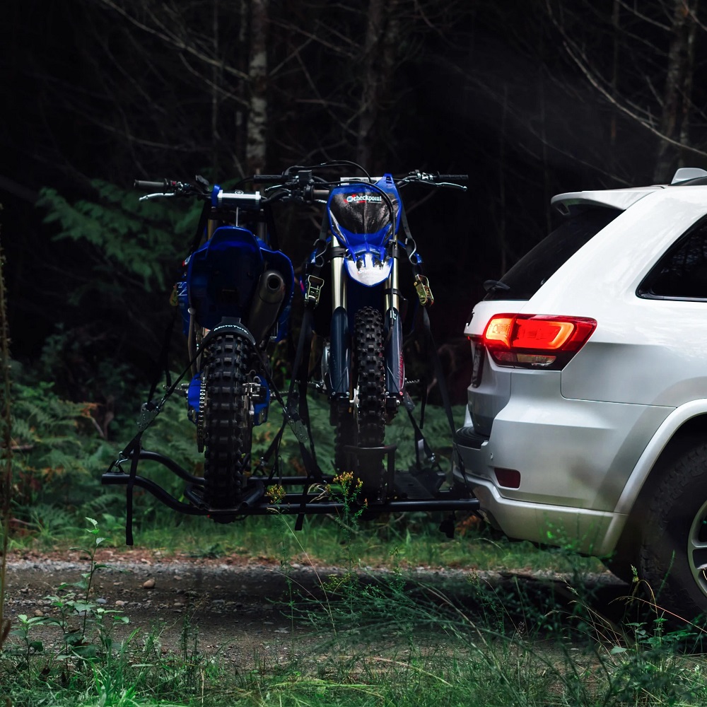 dual motorcycle hitch carrier