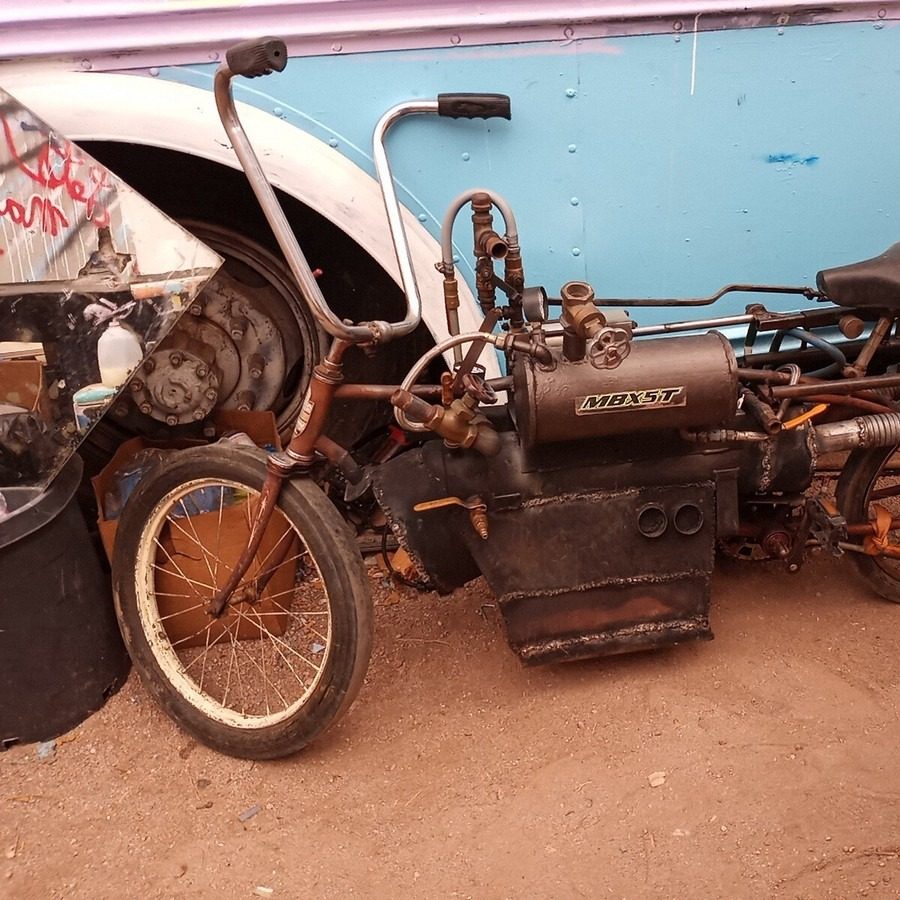 steam powered motorcycle