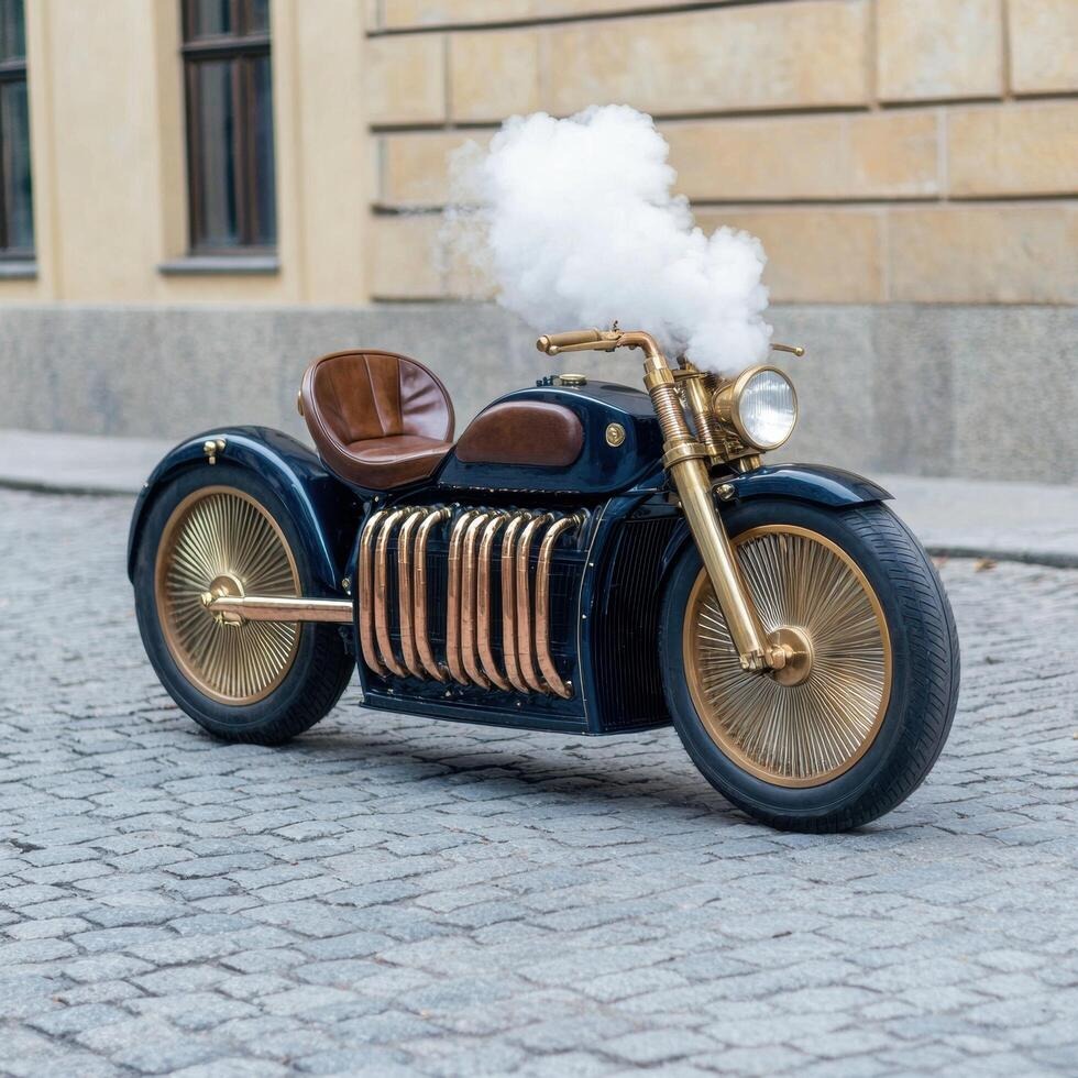 steam powered motorcycle