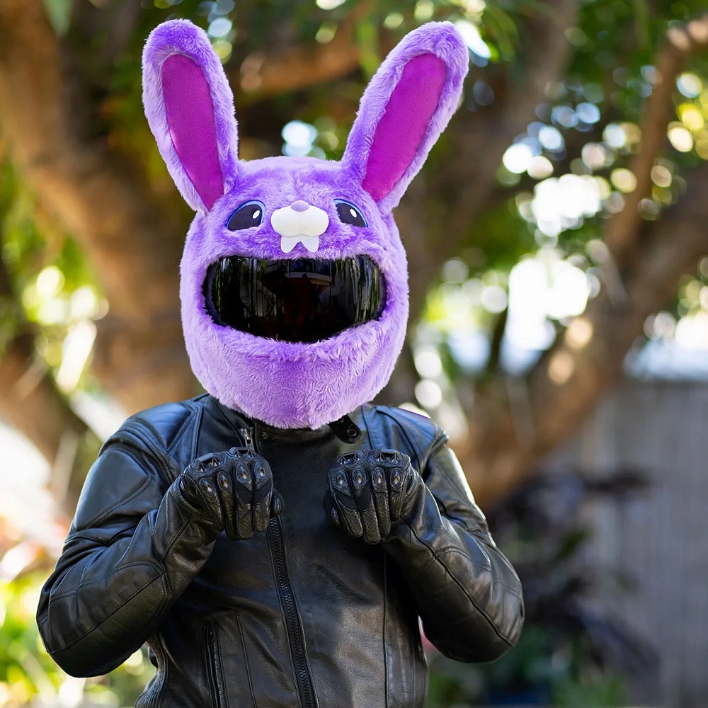 bunny motorcycle helmet