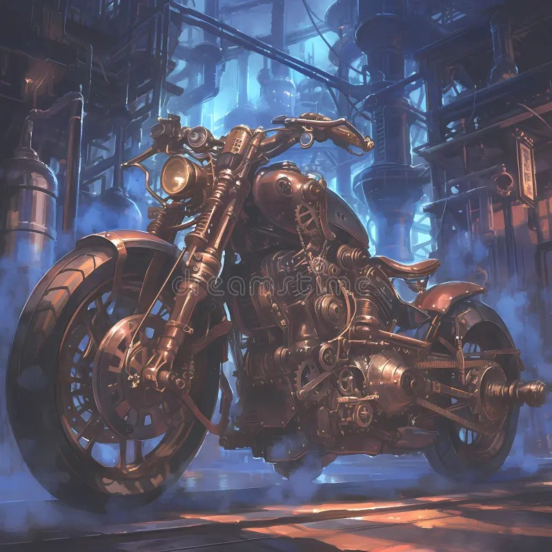 steam powered motorcycle