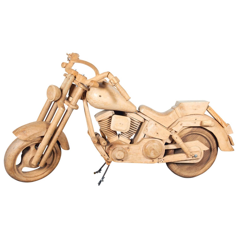 wooden motorcycle