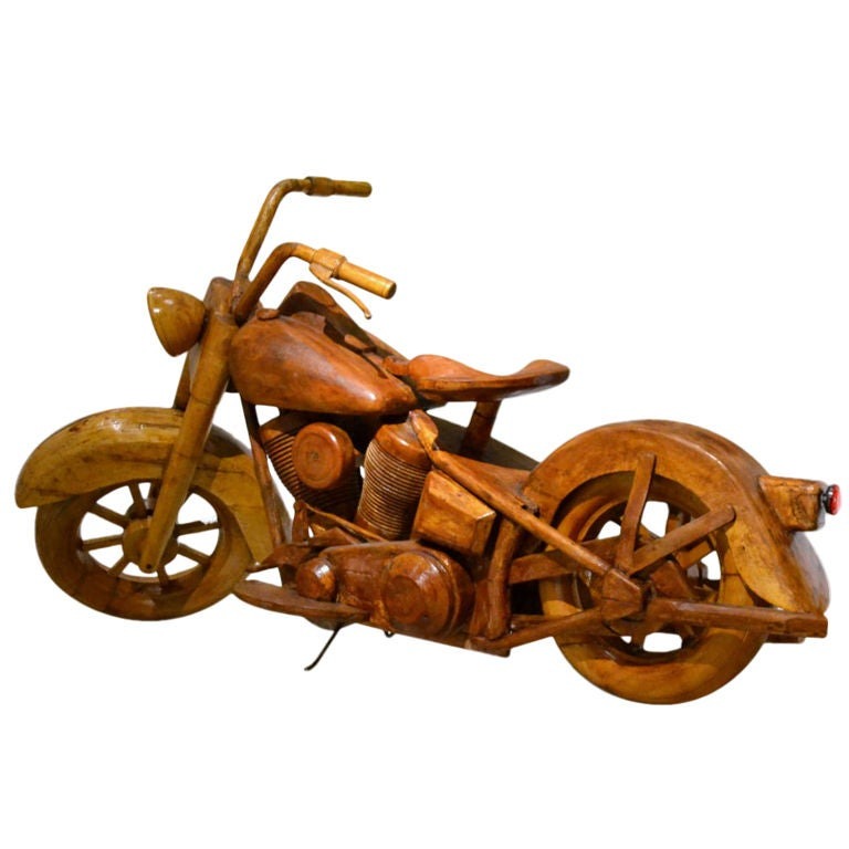 wooden motorcycle