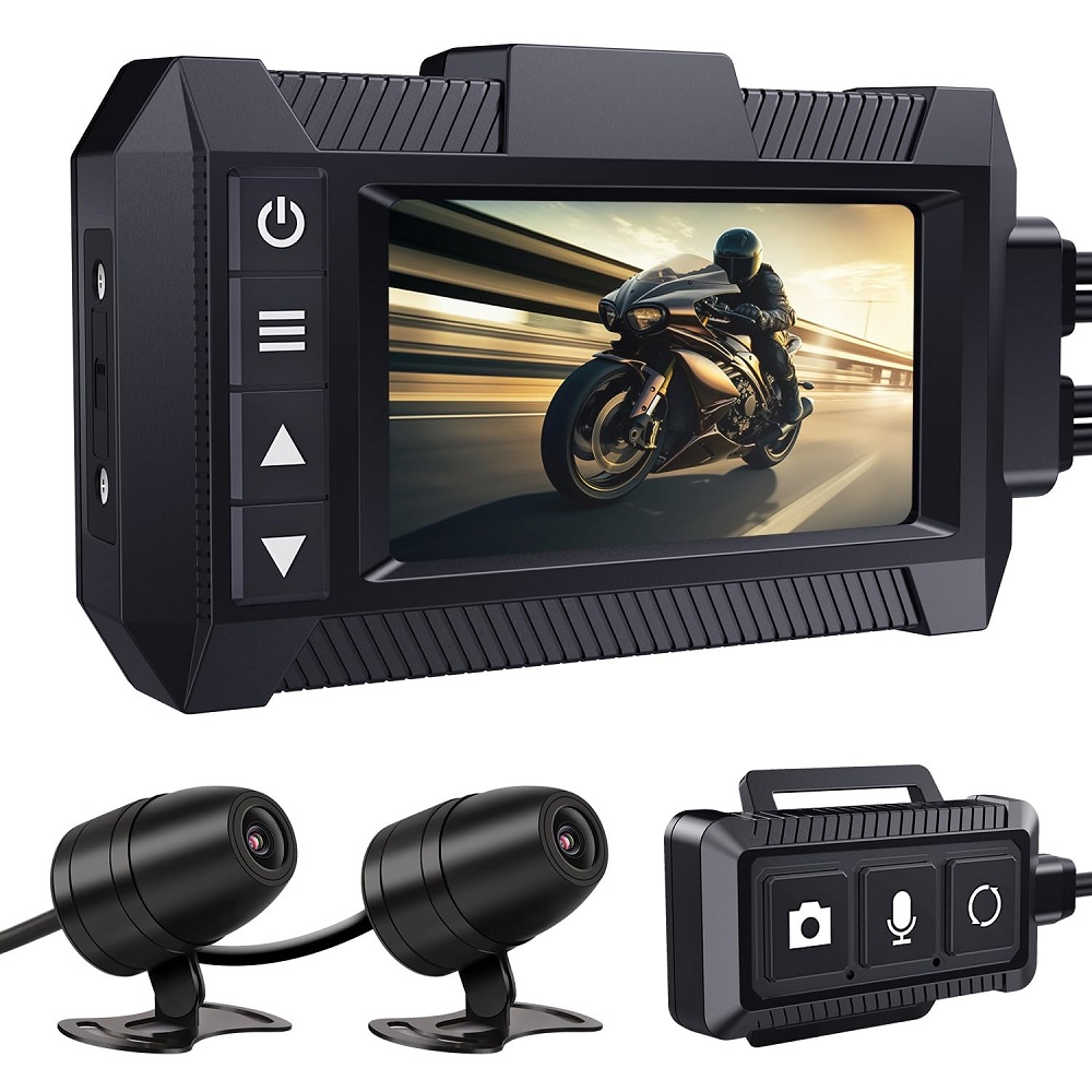 motorcycle camera front and rear