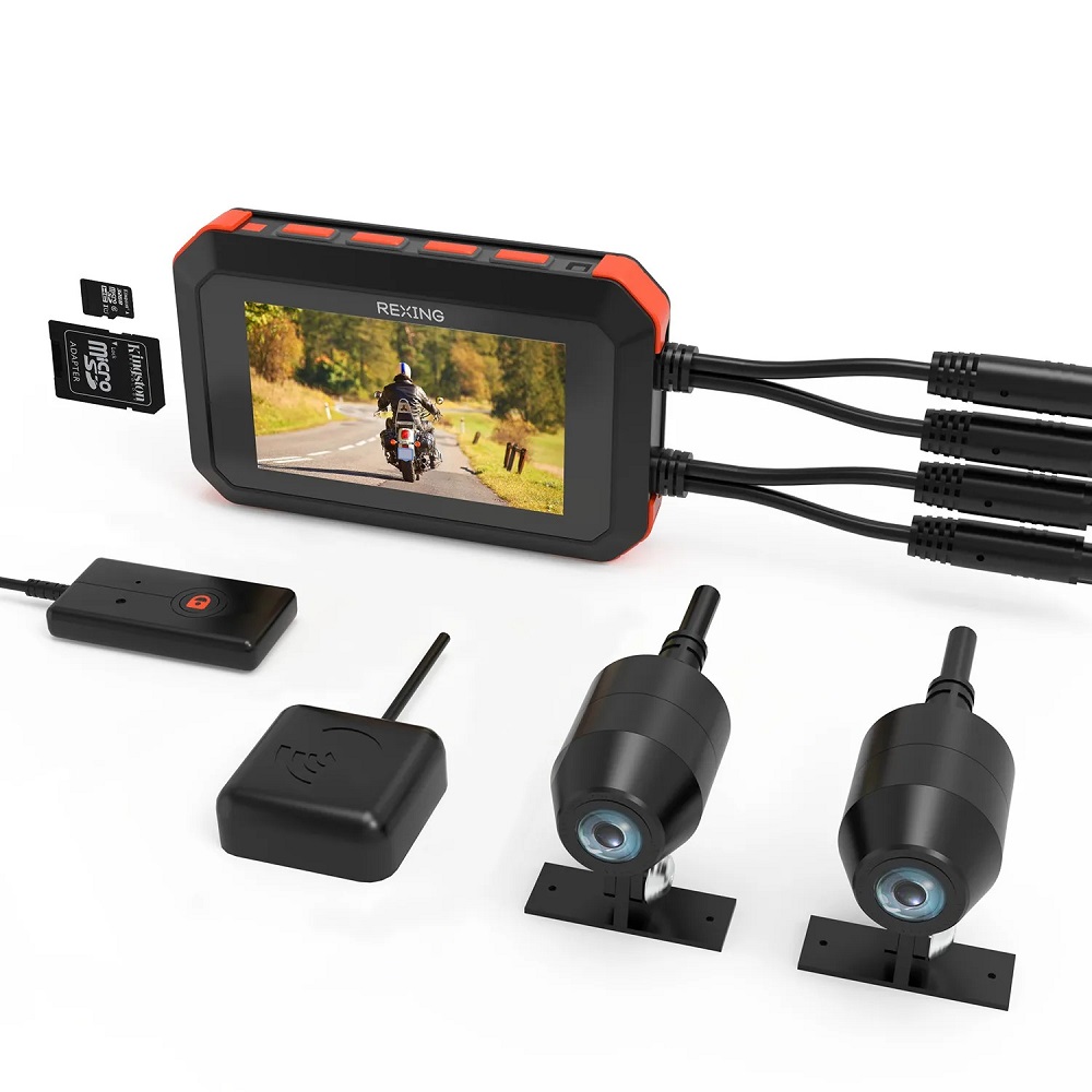 motorcycle camera front and rear