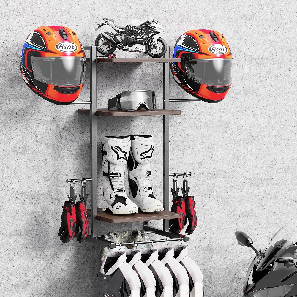 motorcycle helmet holder
