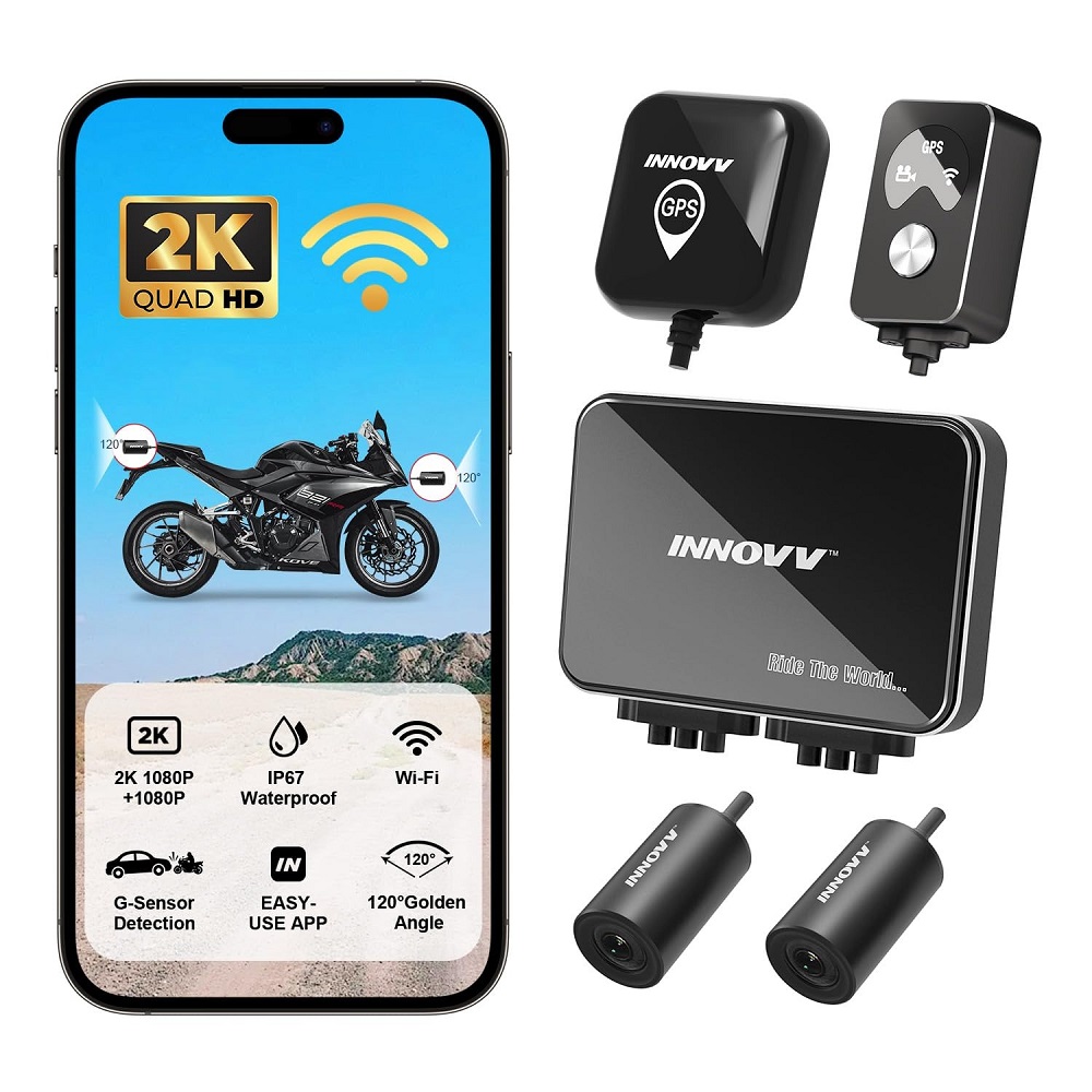 motorcycle camera front and rear