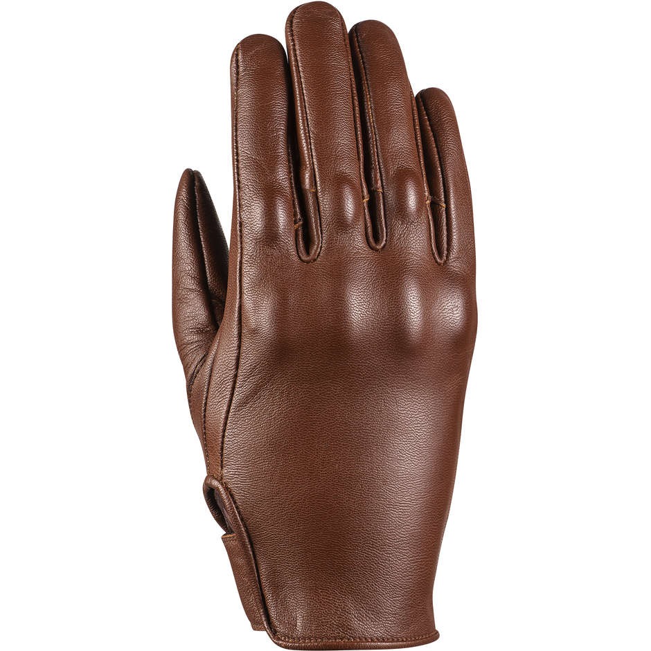 brown leather motorcycle gloves