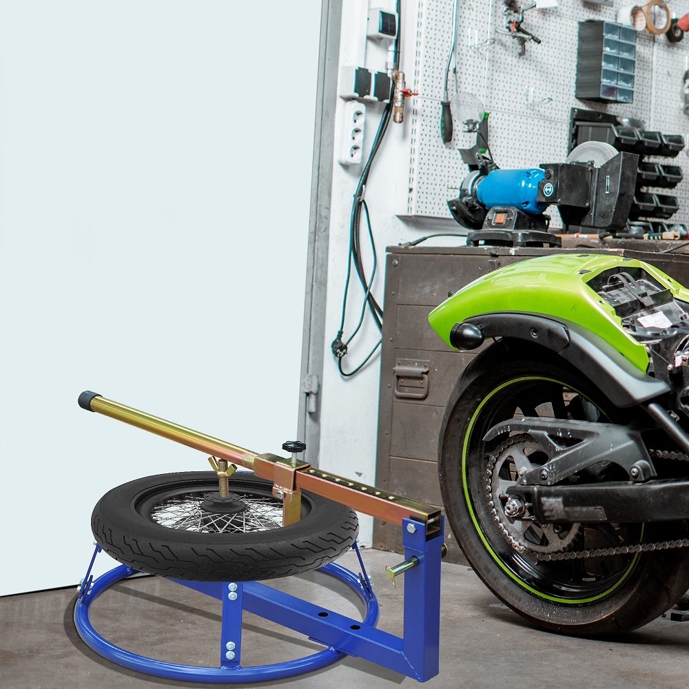 motorcycle tire changing stand