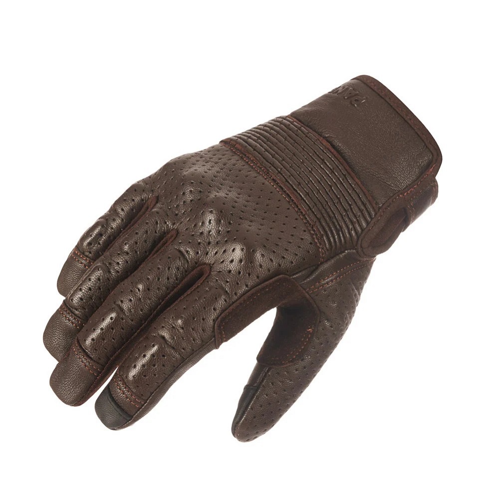brown leather motorcycle gloves