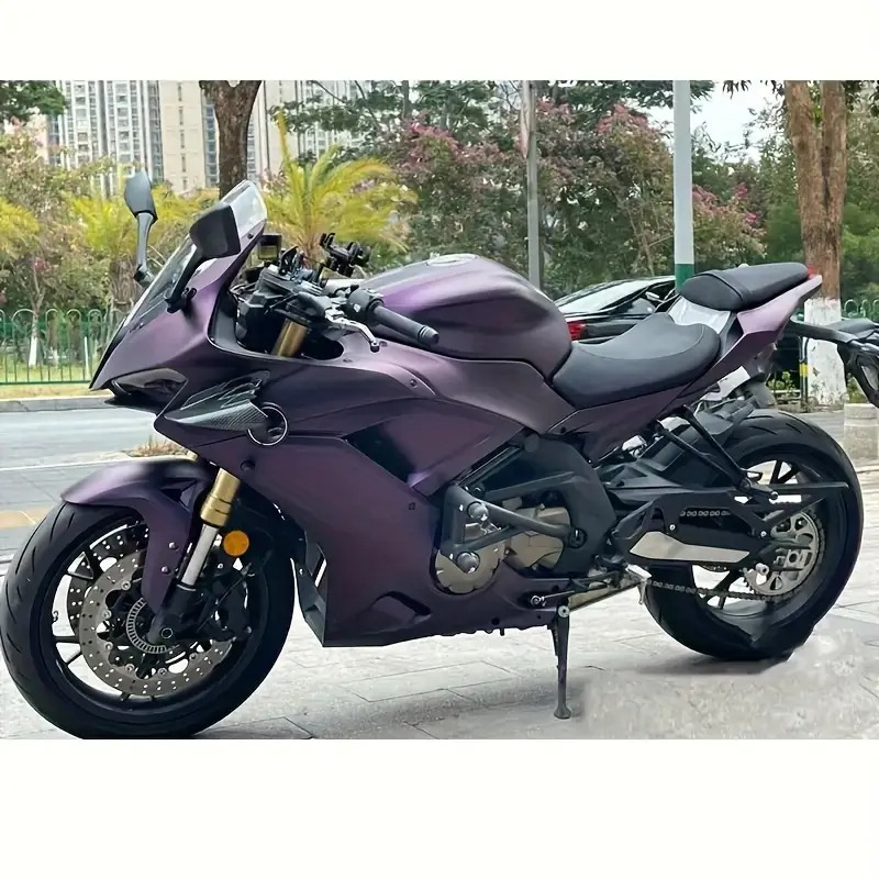 dark purple motorcycle