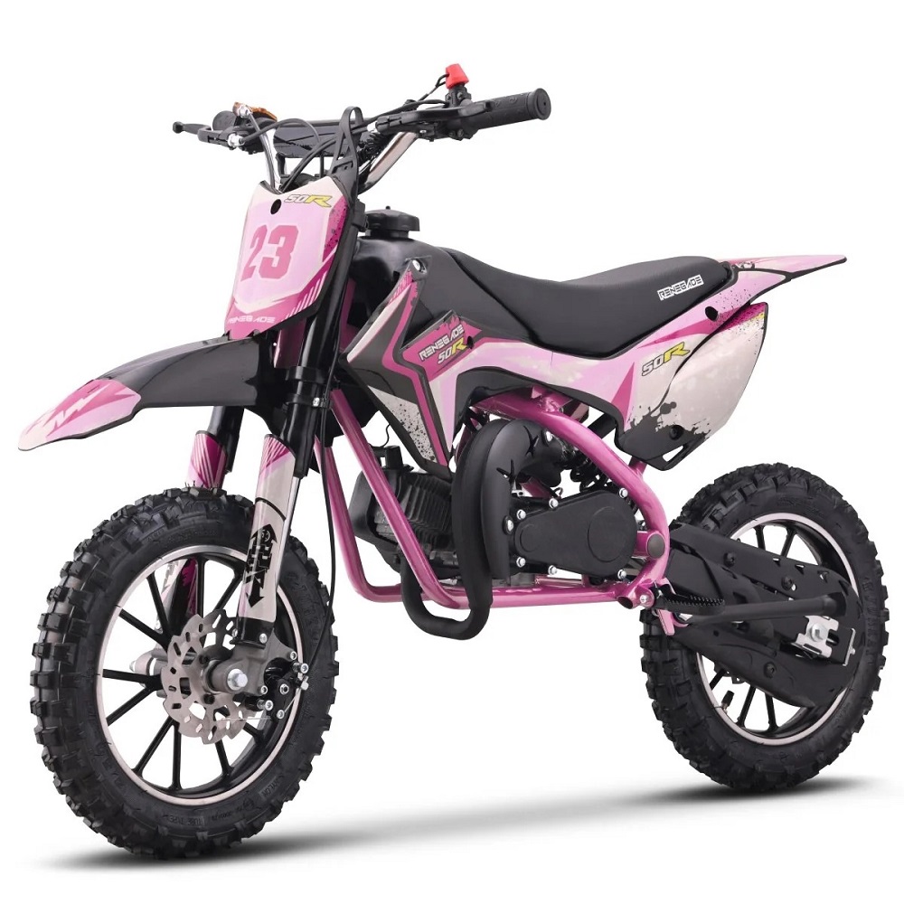 pink and black motorcycle