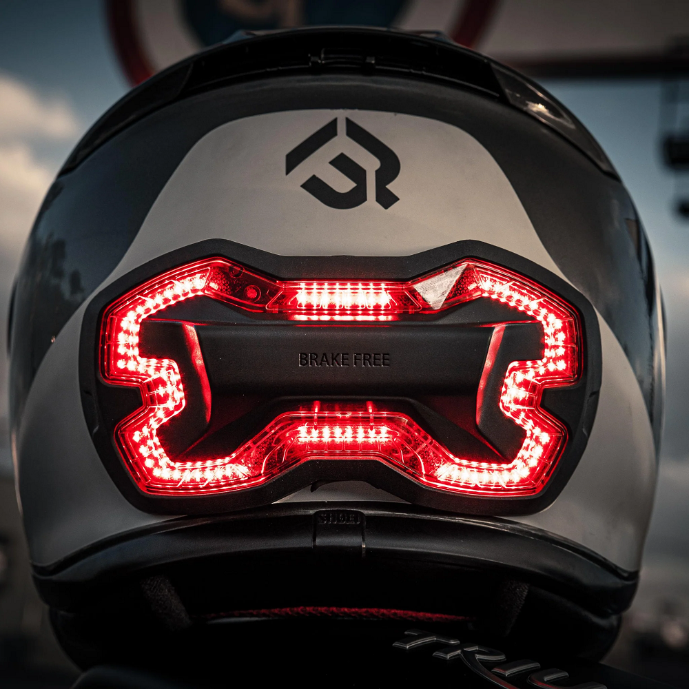 led motorcycle helmet