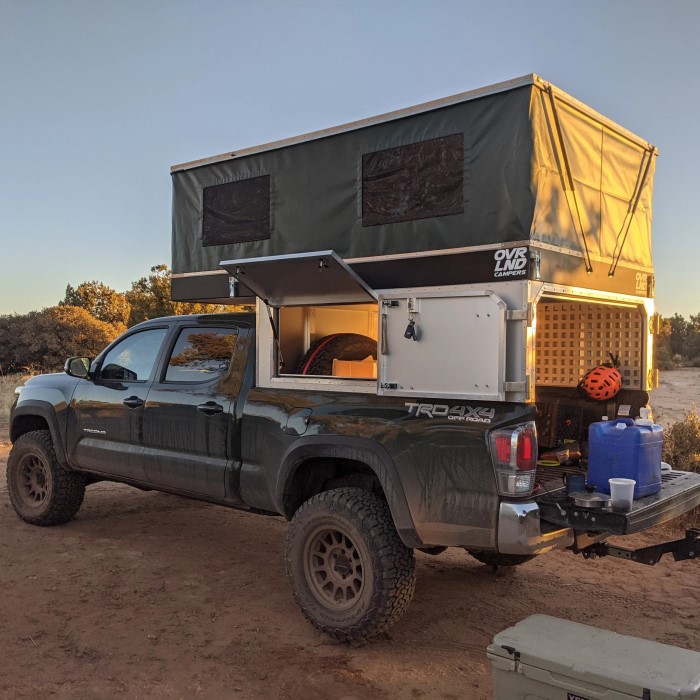 pop up truck bed camper