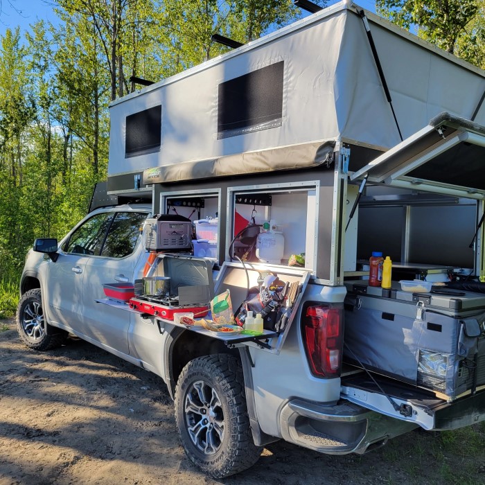 pop up truck bed camper