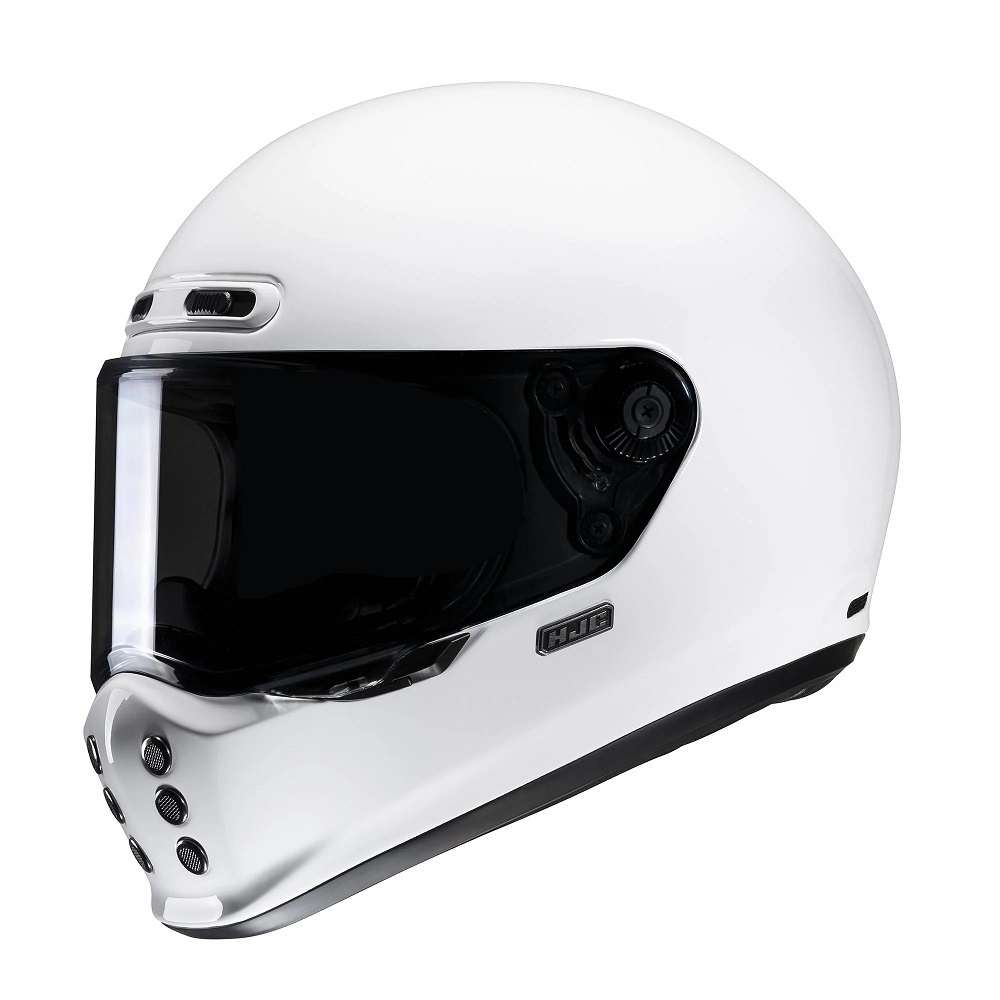white motorcycle helmets