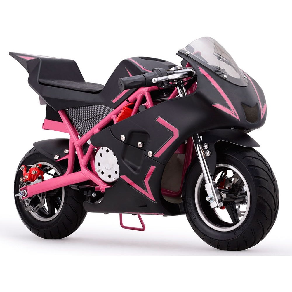 pink and black motorcycle