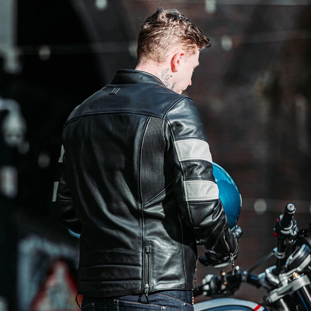 men's leather motorcycle jacket