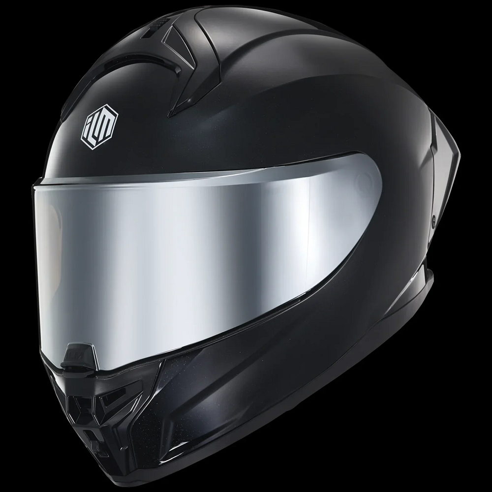 silver motorcycle helmet