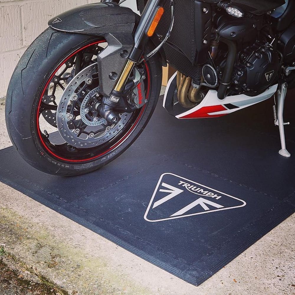 motorcycle garage mat