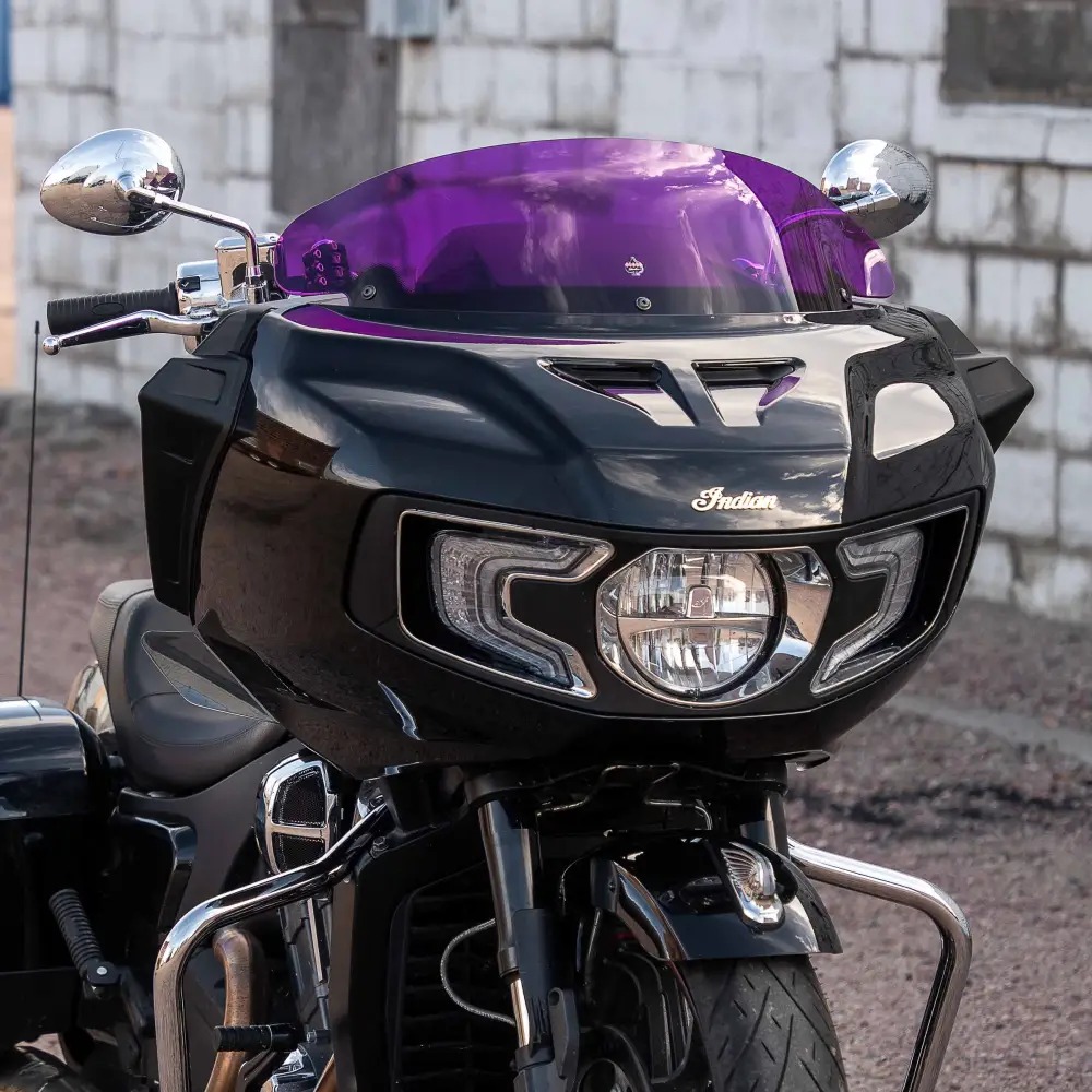 dark purple motorcycle
