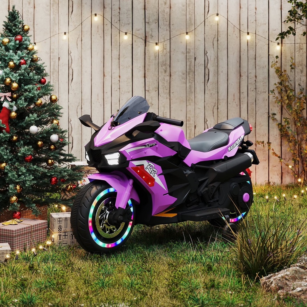 pink and black motorcycle