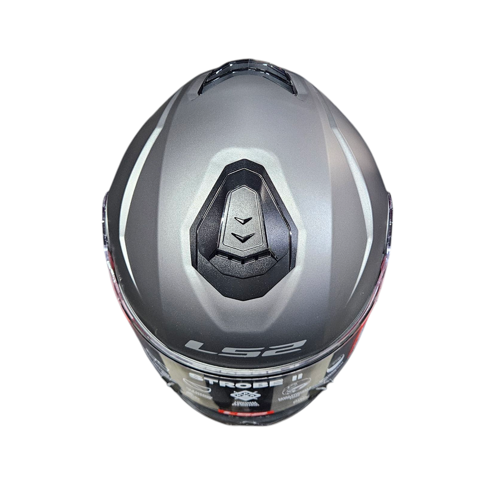 silver motorcycle helmet