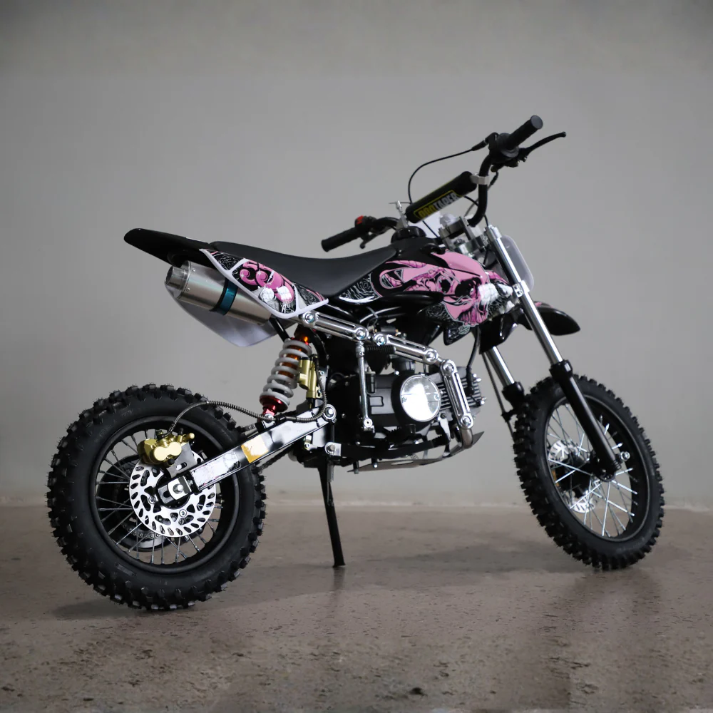 pink and black motorcycle