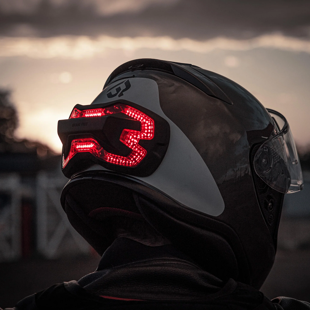 led motorcycle helmet
