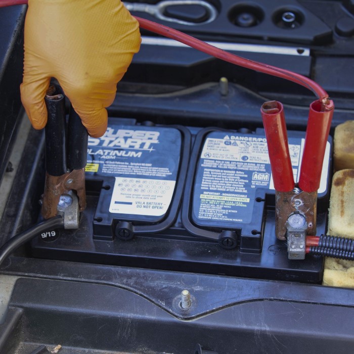how to set up jumper cables