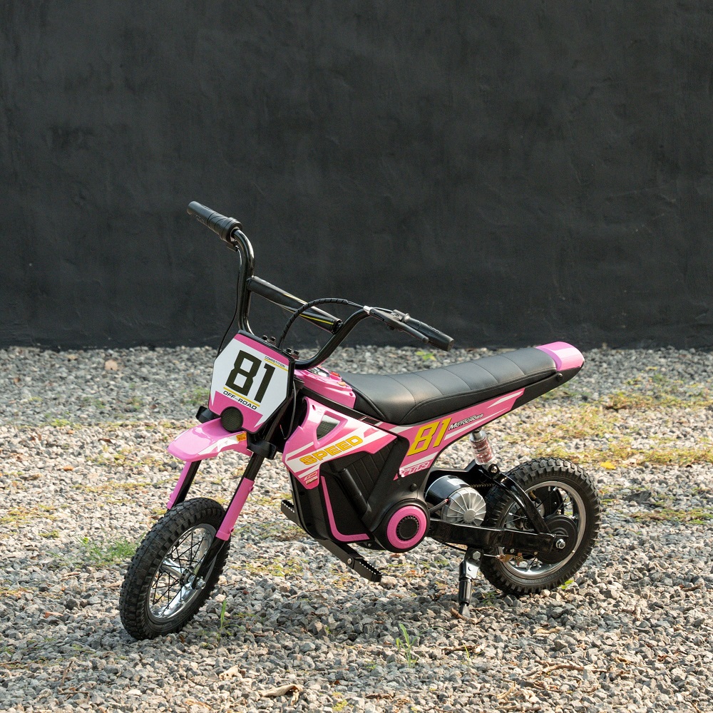 pink and black motorcycle