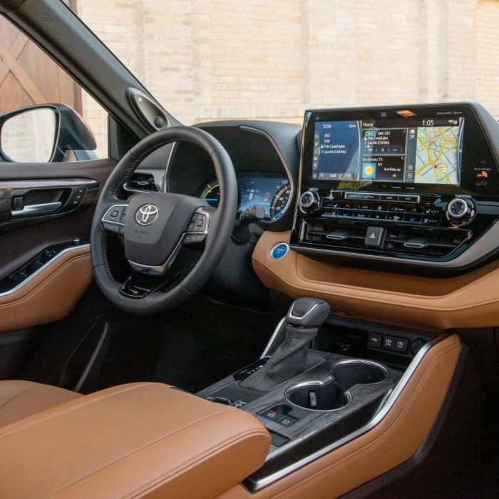 2022 toyota highlander interior