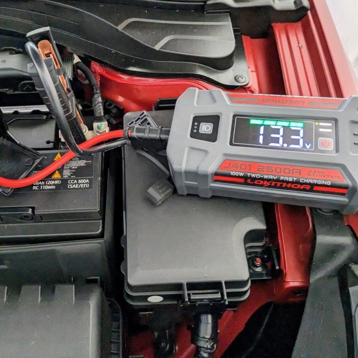 portable car battery jump starter